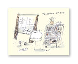 Thinking of You Cat Card- Cat in Window