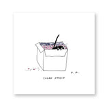 Sneak Attack- Cat Print- Ink Drawing- Funny Cat Art