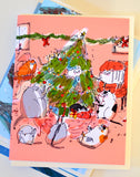Christmas Card- Christmas Cat Party