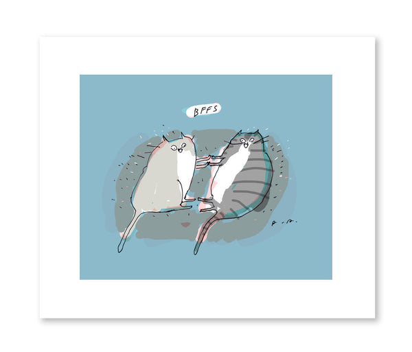 BFFs Cat Print