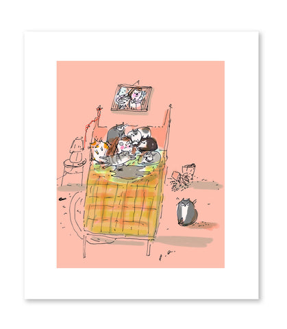 Second Thoughts - Cat Mom Print