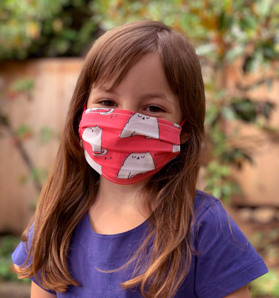 The Dancing Cat Face Mask- KIDS- IN STOCK