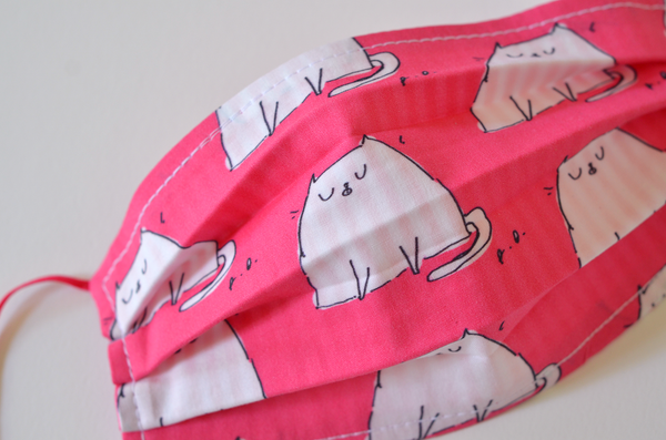 The Dancing Cat Face Mask- Reversible