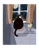 Moon Baby Cat Print