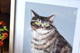 Mr. Chubs Cat Print - Large
