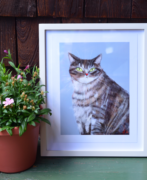 Mr. Chubs Cat Print - Large