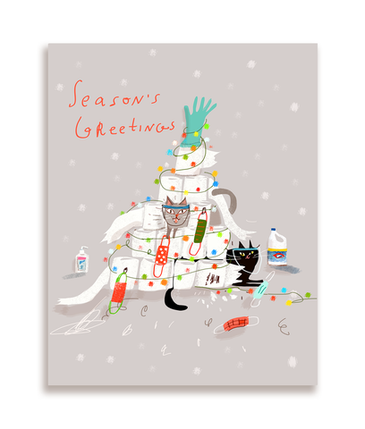 TP Tree- Season's Greetings - Christmas Cat Card