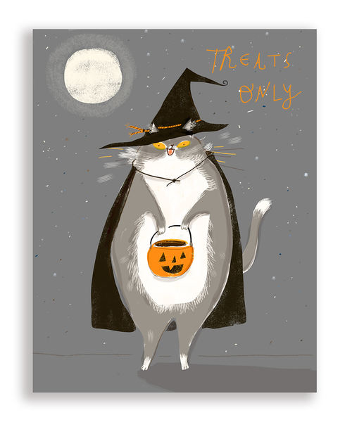 Halloween Kitty Card Set- Mixed Set of 10